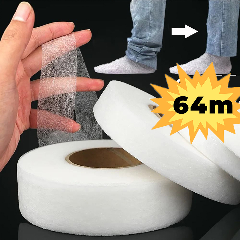 Interfacing Iron On - Pita Perekat Pinggir Celana 64M/Roll, Perekat