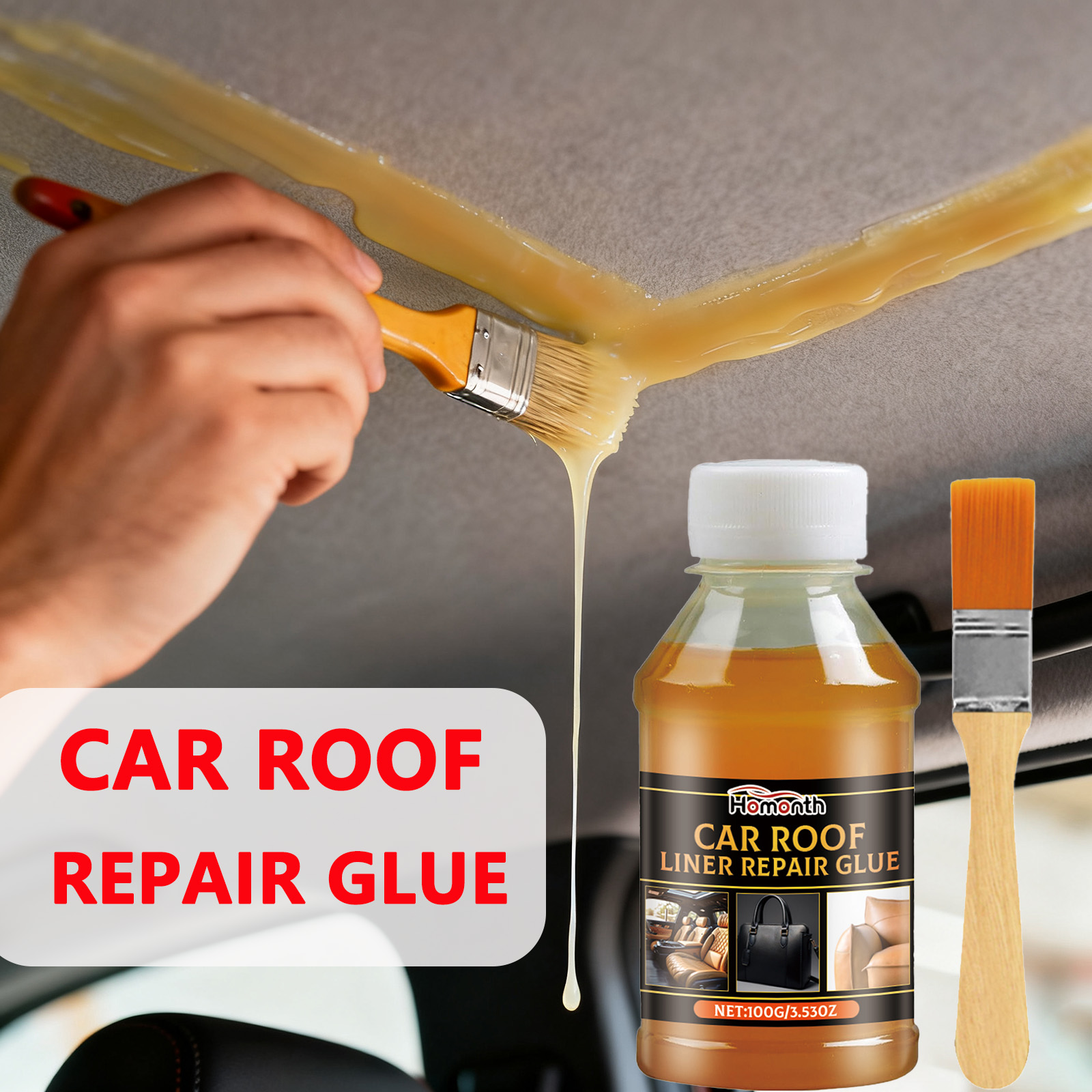Fabric Glue Bond - Lem Perekat Headliner Mobil Profesional Tahan