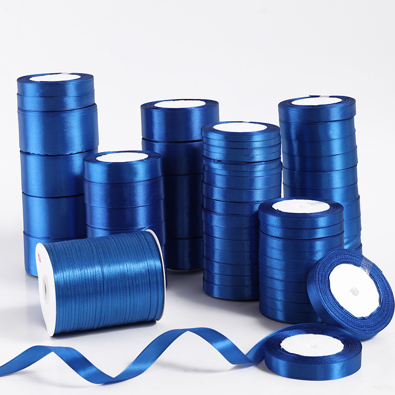Sewing Roll - 6Mm ~ 50Mm Pita Satin Biru
