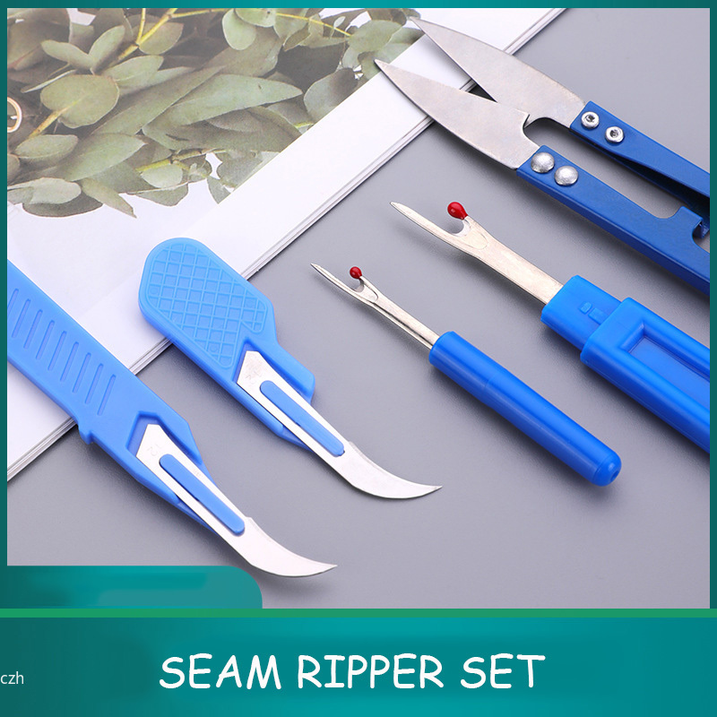 Sewing Kit - 5 Buah Kit Ripper Jahit Biru