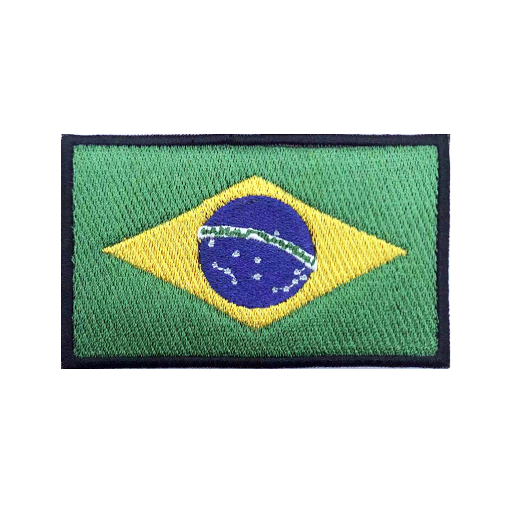 Velcro Sew On - Bendera Brasil Patch Brasil Armband Patch