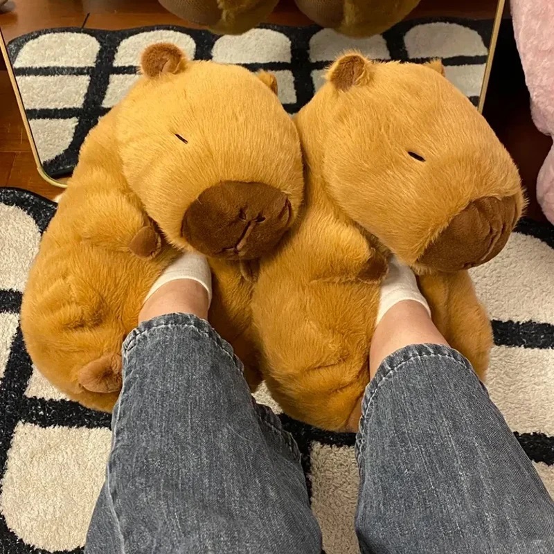 Sewing Garment - Novelty sandal capybara uniseks, sepatu selop