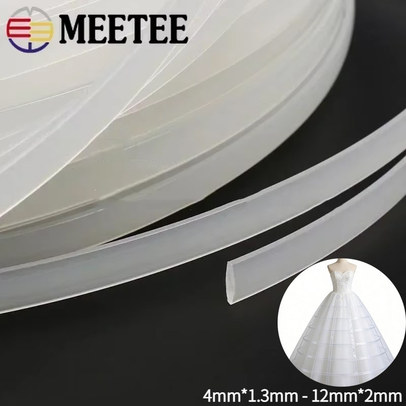 Textile Sewing Support - 5Meter Meetee Korset Plastik Bening Pita