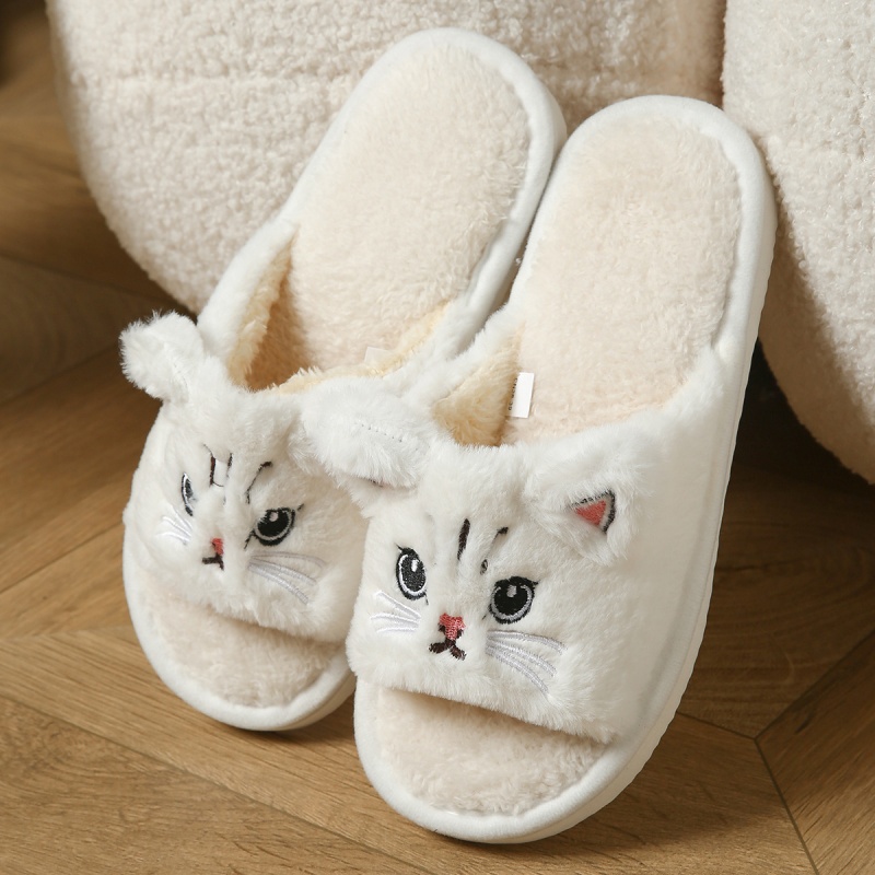 Sewing Garment - Sendal Jepit Bulu Kucing Lucu Untuk