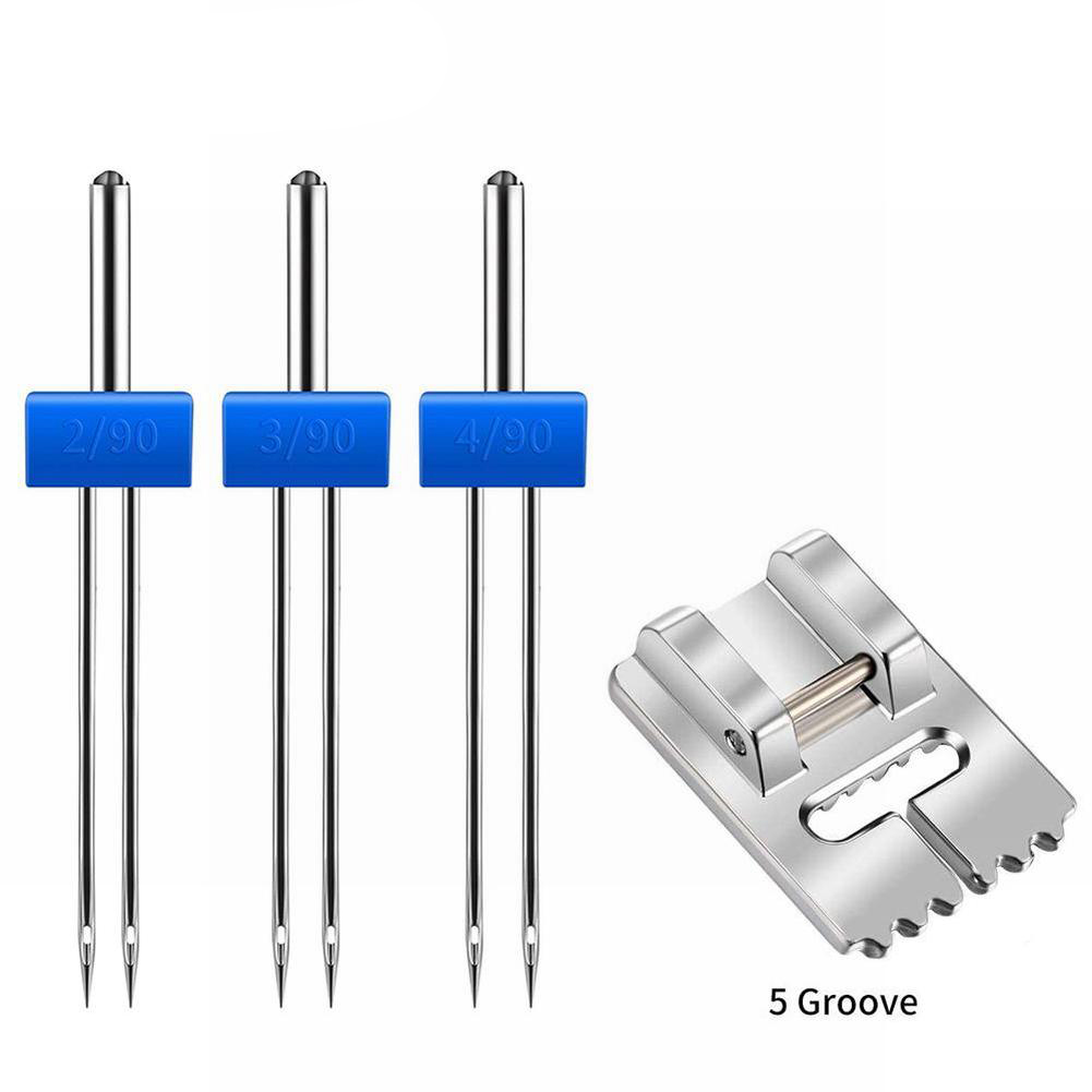 Twin Needle Stretch - Pintuck Presser Foot, Alat Penekan Jahitan,