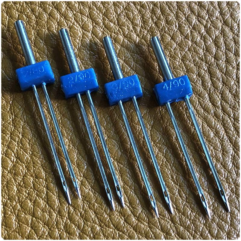 Twin Needle Stretch - Jarum ganda 2/3/4mm benang atas ganda