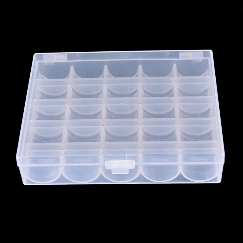 25 Gulungan Bobbin Kosong, Kot - Bobbin Organizer Box ulasan dan harga