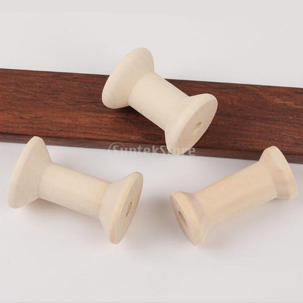 20 Buah Gulungan Benang Kayu K - Thread Bobbins Empty ulasan dan harga