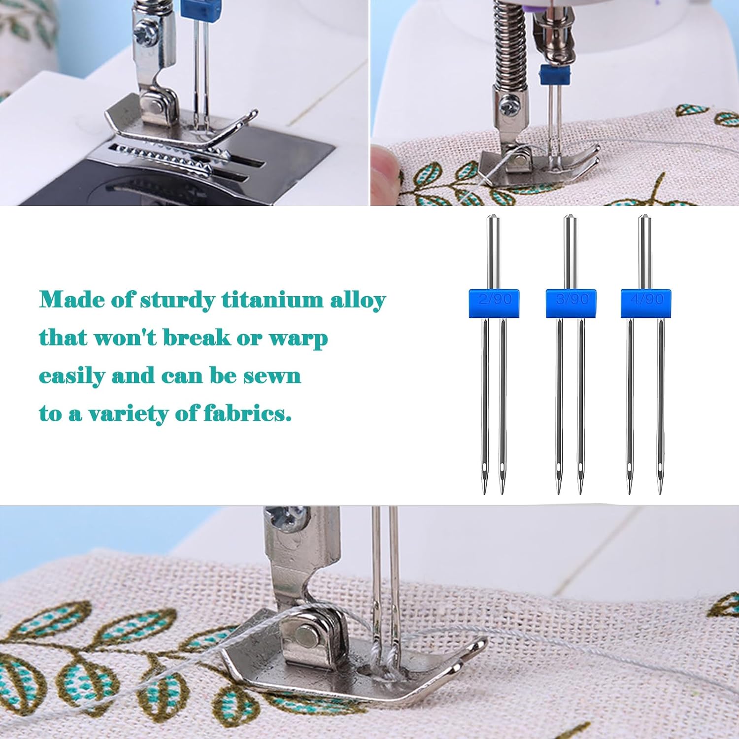 9 buah jarum mesin jahit jarum - Twin Needle Stretch ulasan dan harga
