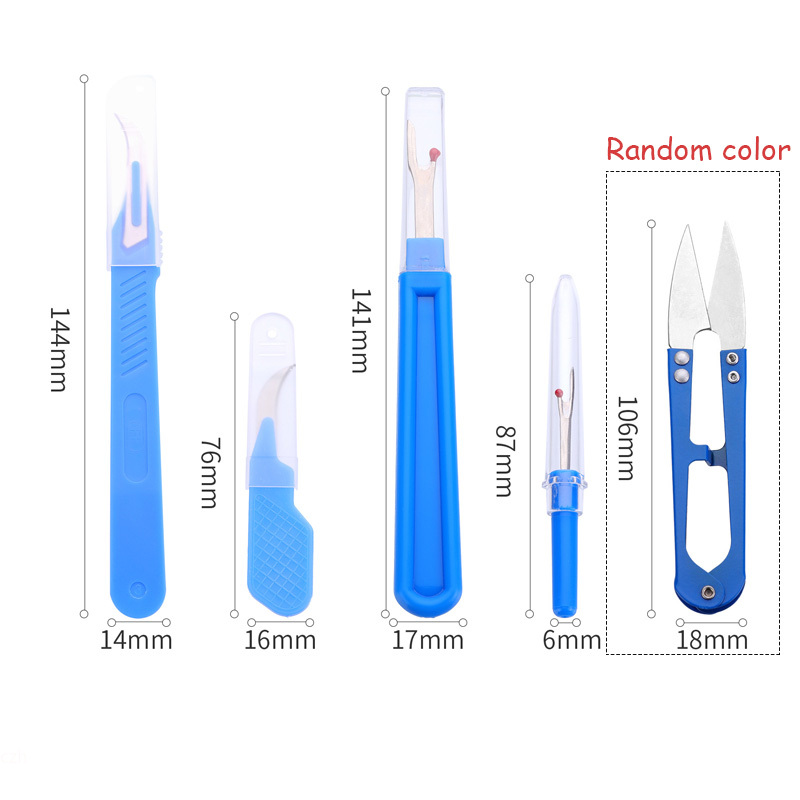 5 Buah Kit Ripper Jahit Biru d - Sewing Kit ulasan dan harga