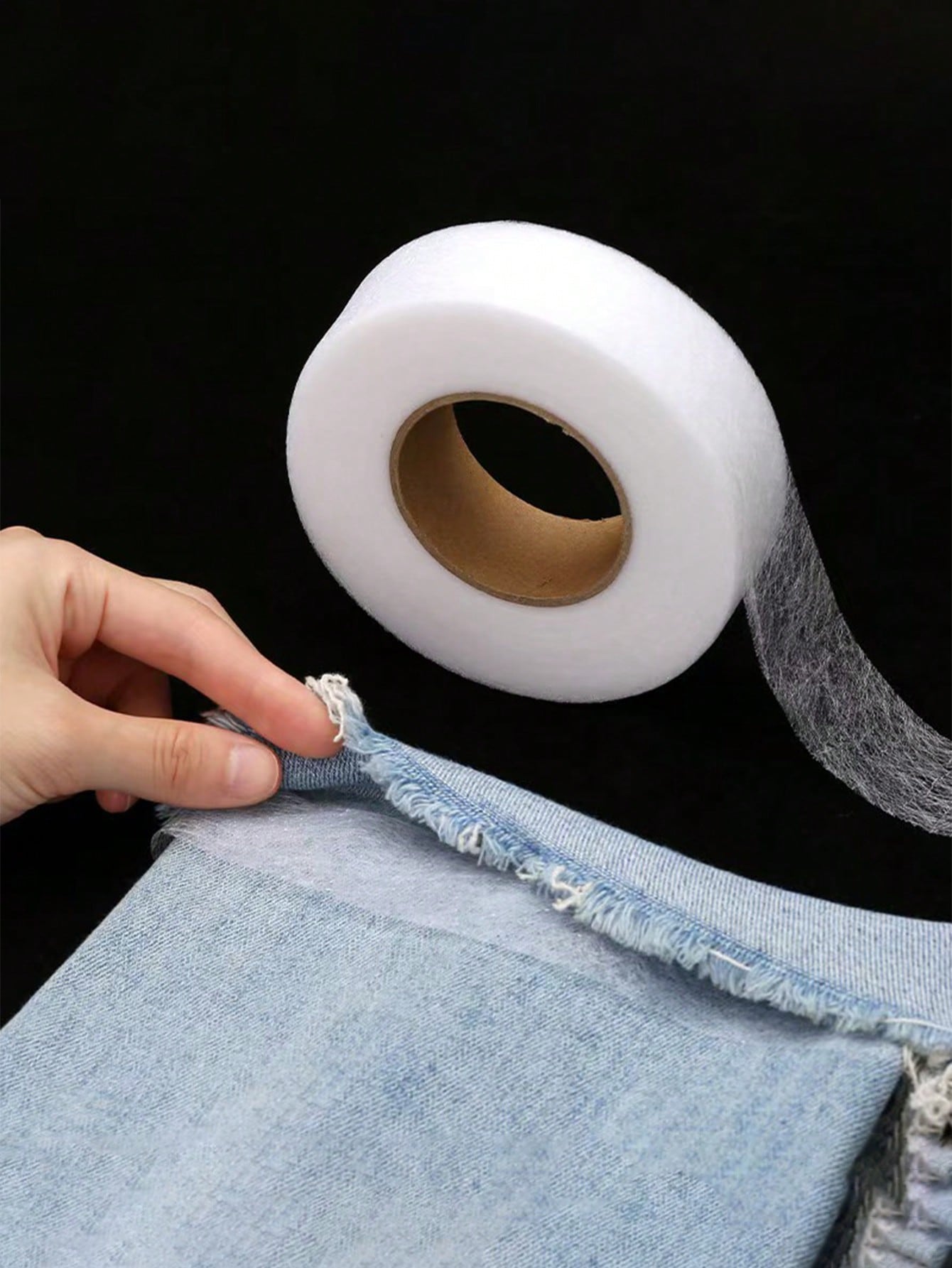 1 Buah Pita Hemming Setrika Du - Interfacing Iron On ulasan dan harga