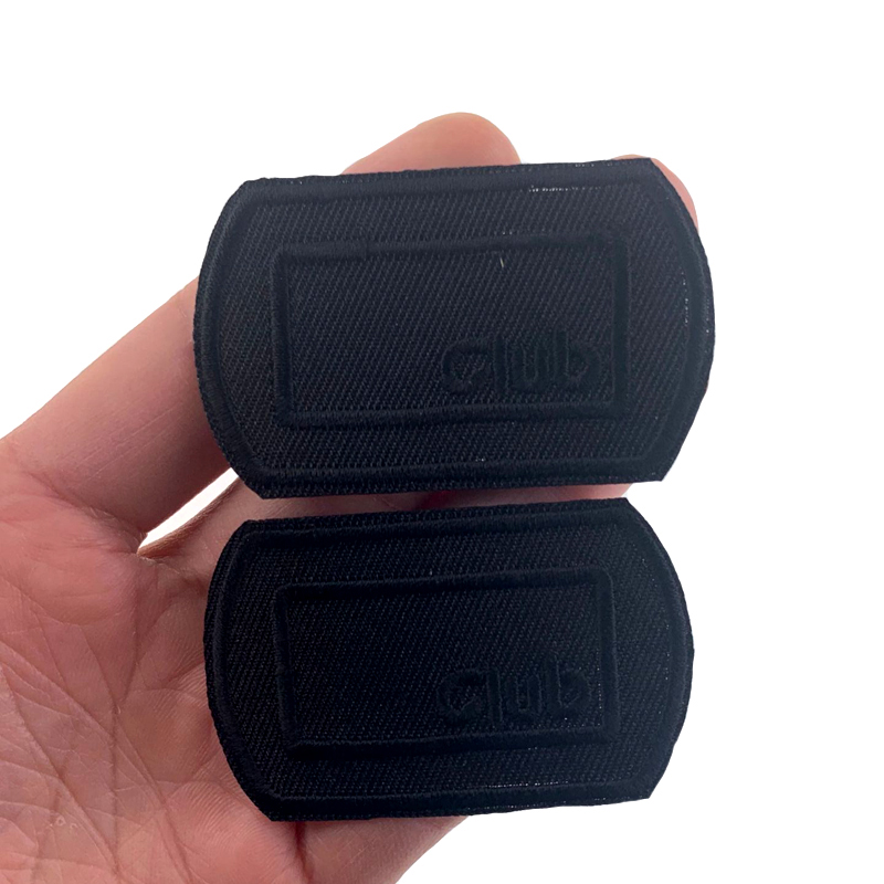 5Pcs Hitam Patch untuk Pakaian - Velcro Sew On ulasan dan harga