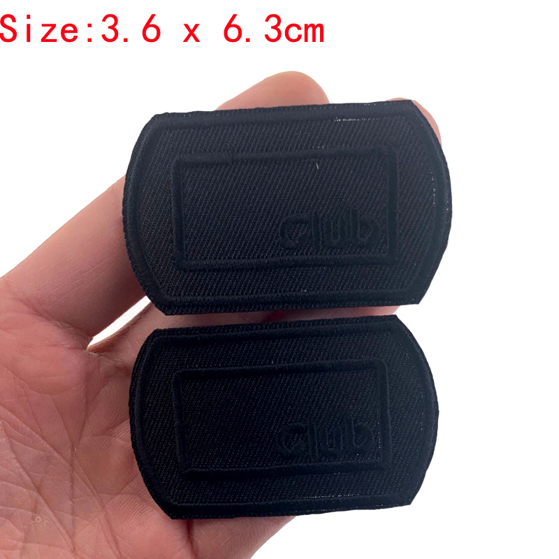5Pcs Hitam Patch untuk Pakaian - Velcro Sew On ulasan dan harga