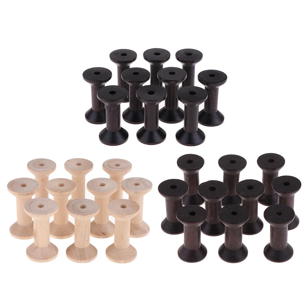 Gulungan benang kayu antik yan - Thread Bobbins Empty ulasan dan harga
