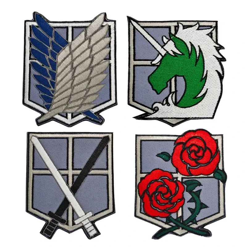 Attack on Titan Anime bordir P - Velcro Sew On ulasan dan harga