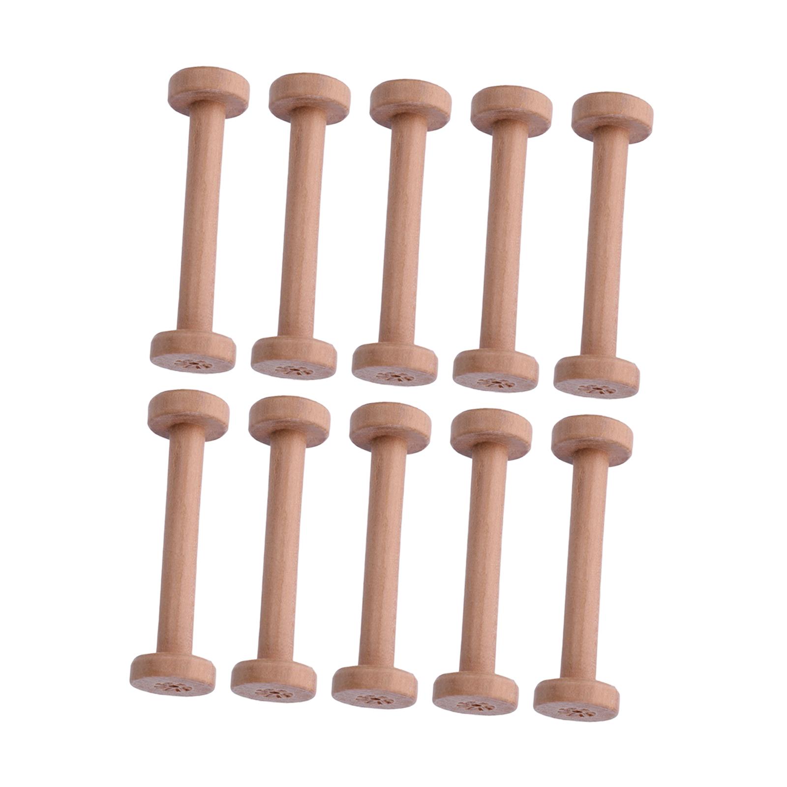Bobbin Kayu 10pcs, Permukaan H - Thread Bobbins Empty ulasan dan harga