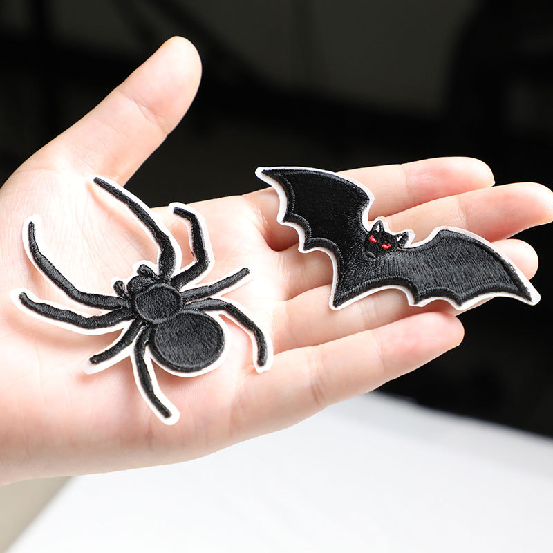 Patch Tempel Hewan Hitam Laba- - Velcro Sew On ulasan dan harga