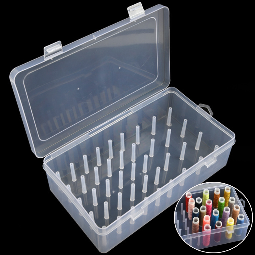 Kotak Benang Jahit Baru 42 Bua - Bobbin Organizer Box ulasan dan harga