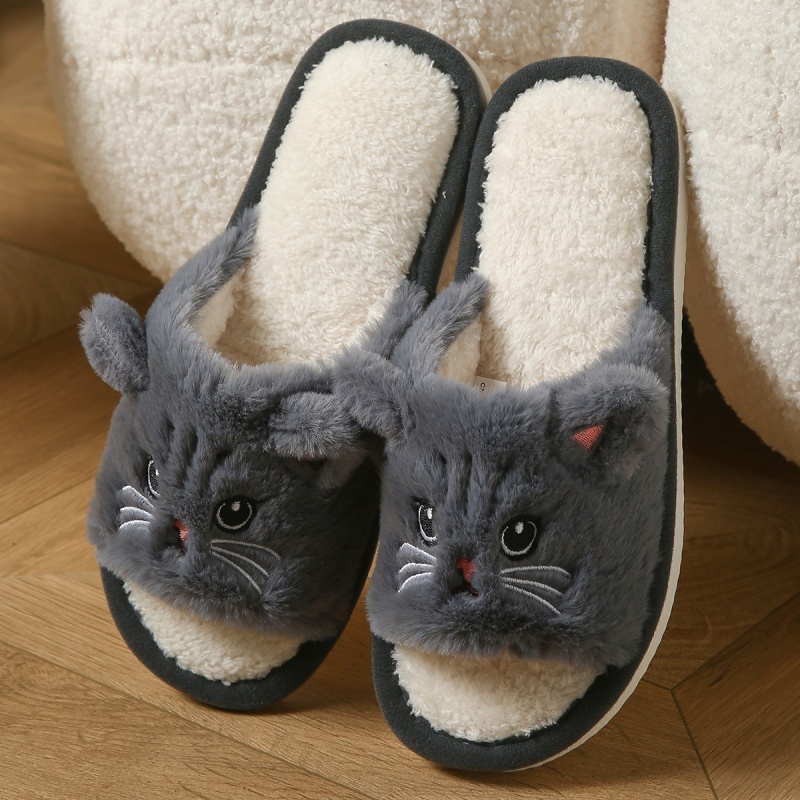 Sendal Jepit Bulu Kucing Lucu  - Sewing Garment ulasan dan harga
