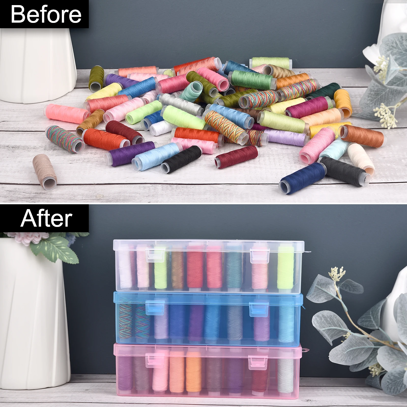 Baru 24 Grid Organizer Kumpara - Bobbin Organizer Box ulasan dan harga