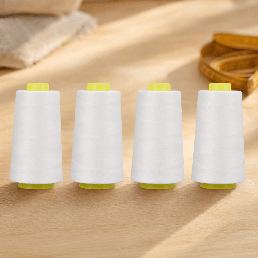 4 buah, masing-masing 3000 yar - Serger Thread Cone ulasan dan harga