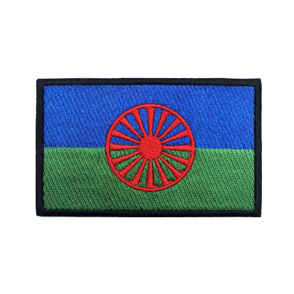 Rom Gypsy Flag Of The Romani P - Velcro Sew On ulasan dan harga