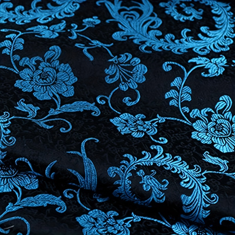 Kain Brokat Ekor Phoenix Biru  - Sewing Garment ulasan dan harga