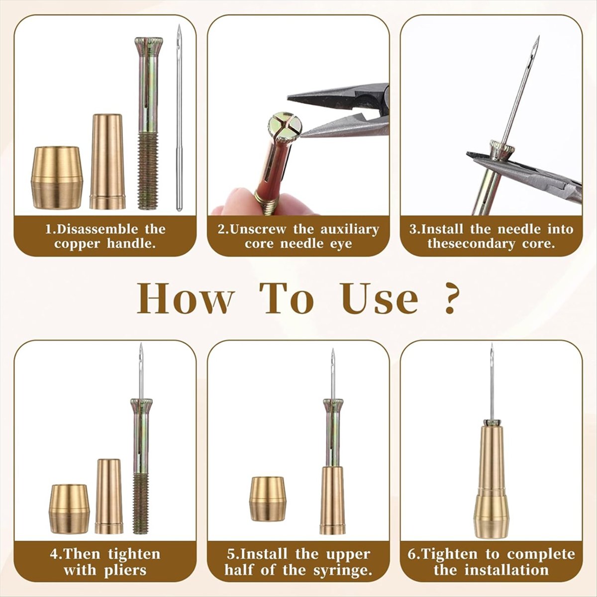 9pcs Kit Jarum Jahit Kulit den - Sewing Kit ulasan dan harga