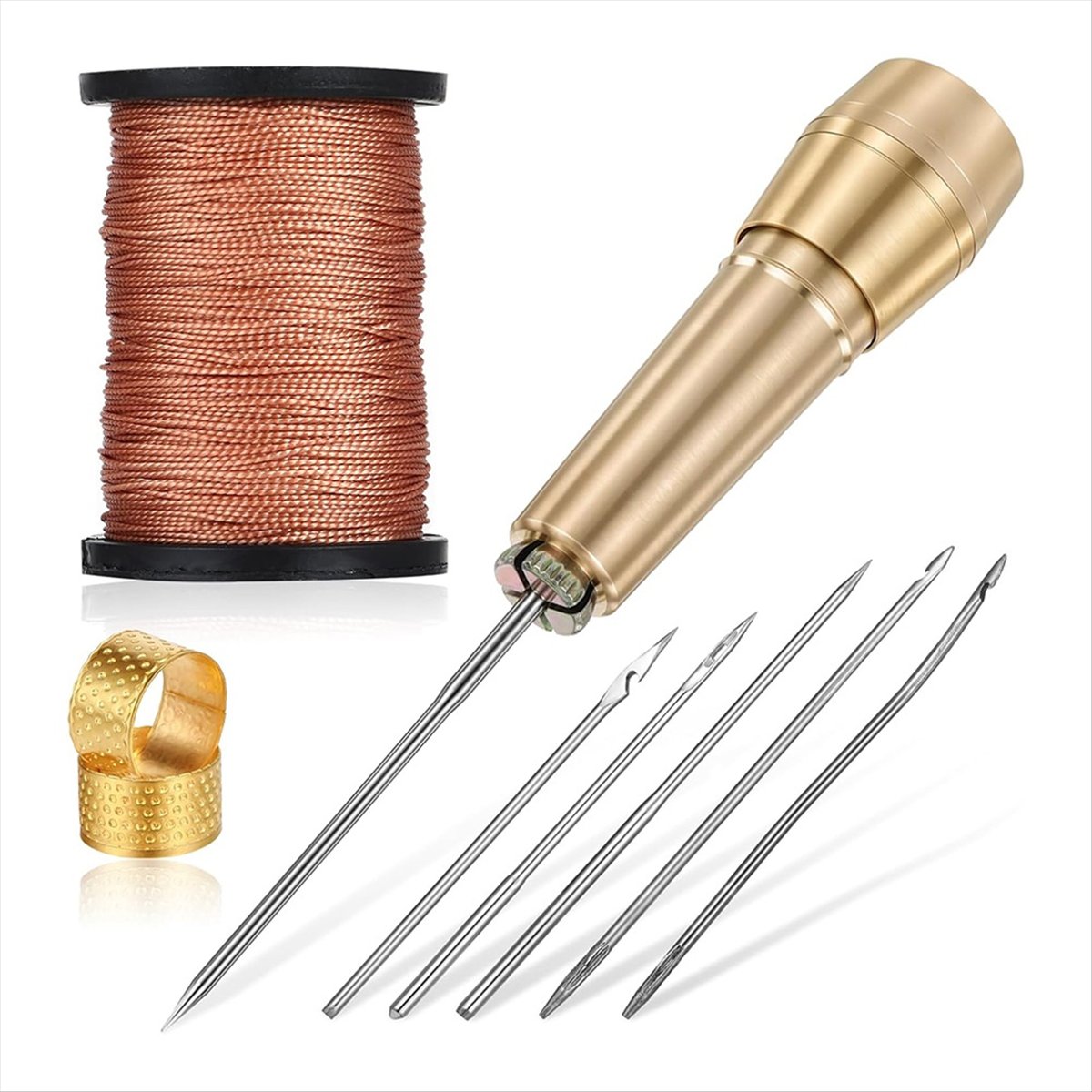 9pcs Kit Jarum Jahit Kulit den - Sewing Kit ulasan dan harga
