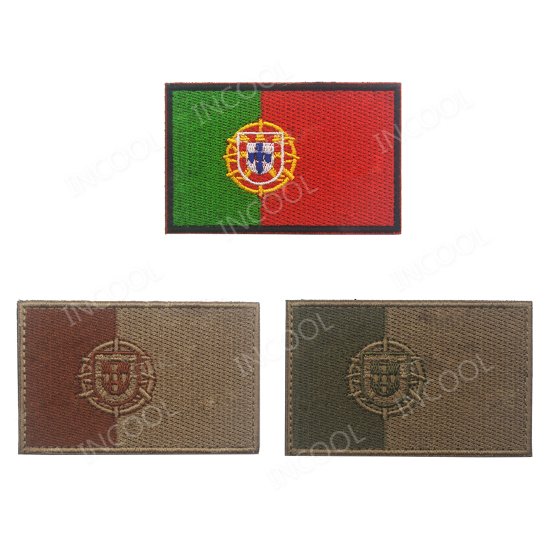 Portugal bendera bordir Patch  - Velcro Sew On ulasan dan harga