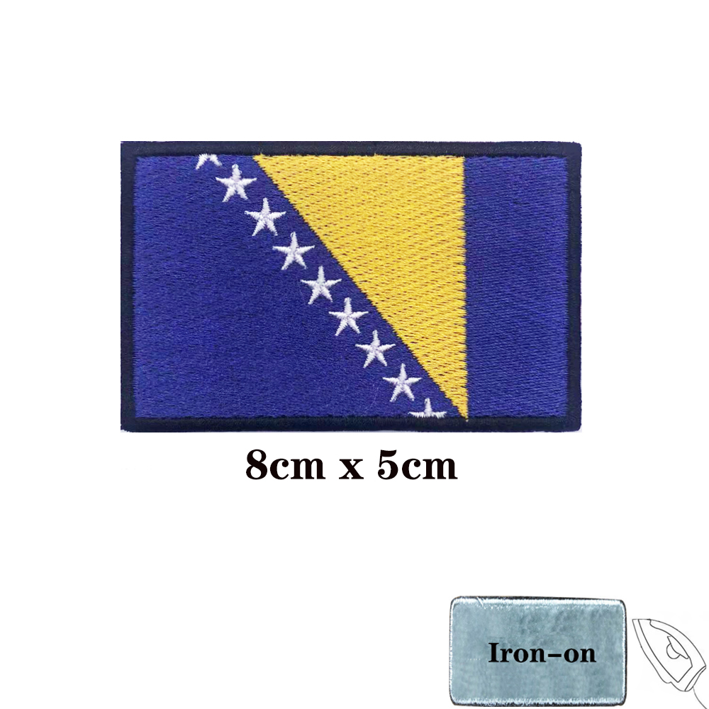 1 buah bendera bilah Patch Bos - Velcro Sew On ulasan dan harga