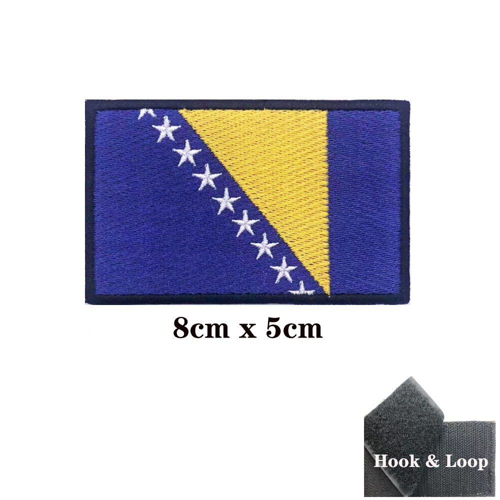 1 buah bendera bilah Patch Bos - Velcro Sew On ulasan dan harga