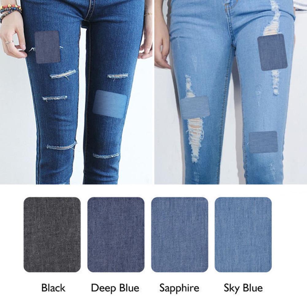 20 buah potongan Denim besi ta - Velcro Sew On ulasan dan harga