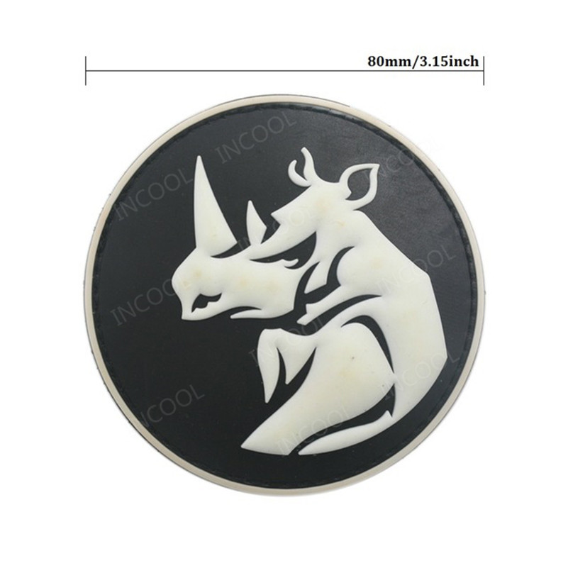 Rhino Head PVC Patch taktis Ho - Velcro Sew On ulasan dan harga